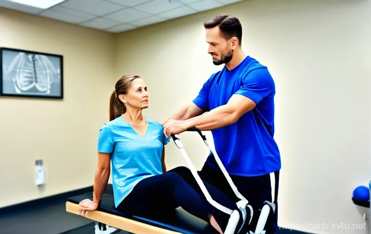 재활운동 루틴 추천 - **Image Prompt 2: Gentle Home Rehabilitation for Common Pains**
A diverse group of three individ... 재활운동 루틴 추천 - **Image Prompt 2: Gentle Home Rehabilitation for Common Pains**
A diverse group of three individ...